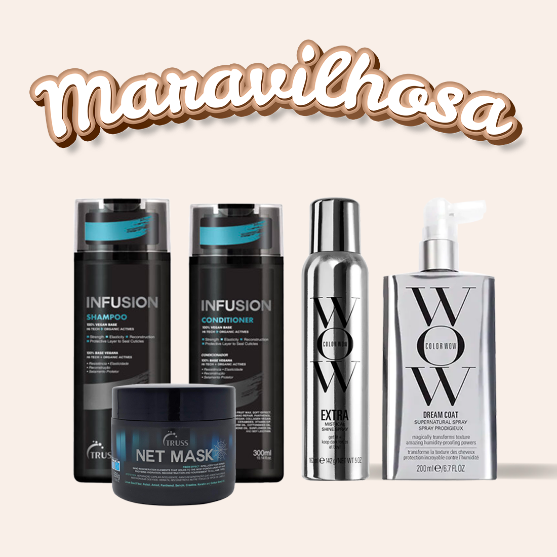 Routine "Maravilhosa" - Cheveux Secs