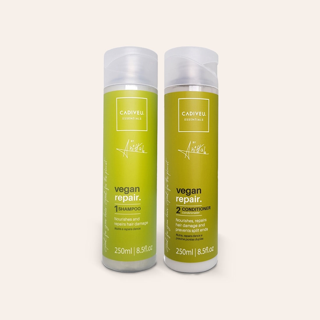 "Vegan Repair" Shampoo / Conditioner Kit - Cadiveu 